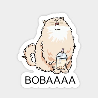 Screaming Cat Wants Boba! Sticker